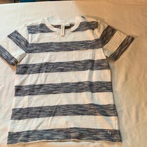 Janie and Jack Blue and White Short Sleeve Tee Casual Stripes